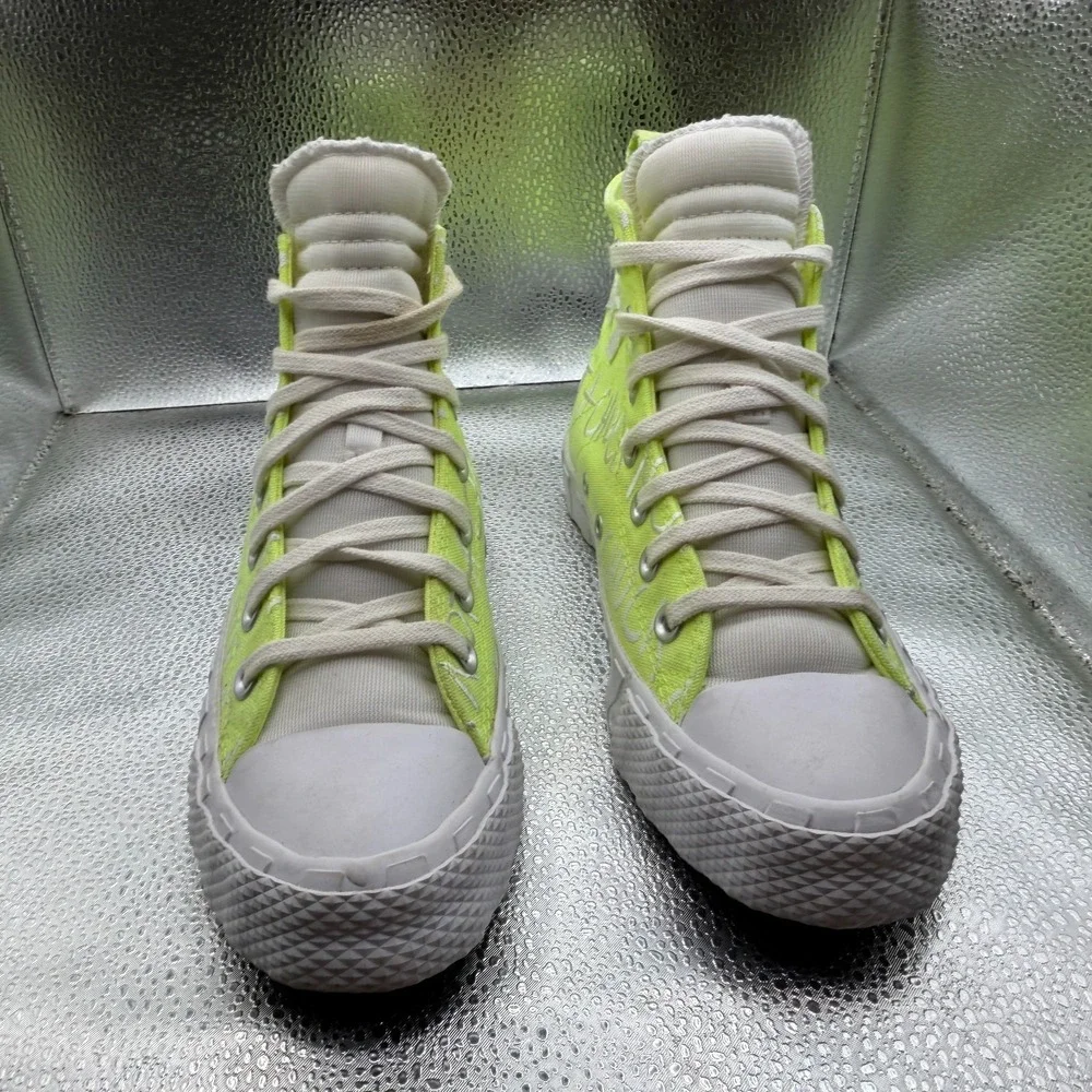 Size 4 Converse UNT1TL3D Hi Not A Chuck Volt Yellow Kids Lace Up Sneaker A03147F